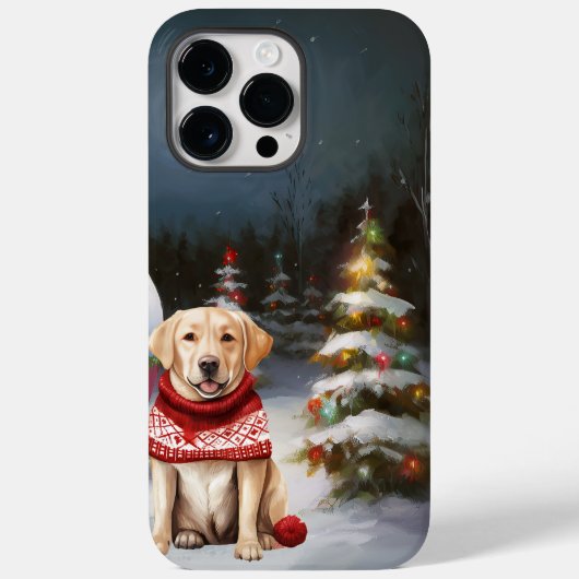 Winter Labrador Caravan Kerstavontuur Case-Mate iPhone Case (Achterkant)
