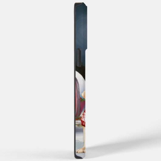 Winter Labrador Caravan Kerstavontuur Case-Mate iPhone Case (Achterkant / Rechts)