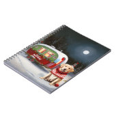 Winter Labrador Caravan Kerstavontuur Notitieboek (Linkerzijde)