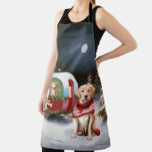 Winter Labrador Caravan Kerstavontuur Schort (Insitu)