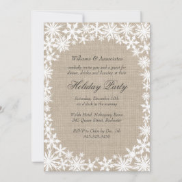 Winter Lace Corporate Holiday Party Uitnodiging