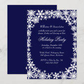 Winter Lace Corporate Holiday Party Uitnodiging (Voorkant / Achterkant)