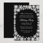 Winter Lace Corporate Holiday Party Uitnodiging (Voorkant / Achterkant)