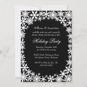 Winter Lace Corporate Holiday Party Uitnodiging