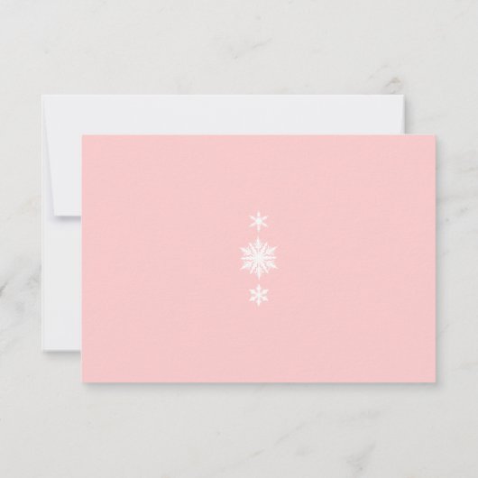 Winter Lace op Blush RSVP (Achterkant)