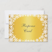 Winter Lace op Gold RSVP (Voorkant)
