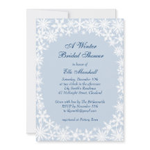 Winter Lace op Icy Blue Bridal Shower