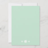 Winter Lace over de uitnodiging van het Baby showe (Achterkant)