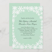 Winter Lace over de uitnodiging voor het huwelijk (Voorkant / Achterkant)
