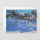 Winter Ladmanlow Derbyshire 2013 Briefkaart (Voorkant / Achterkant)