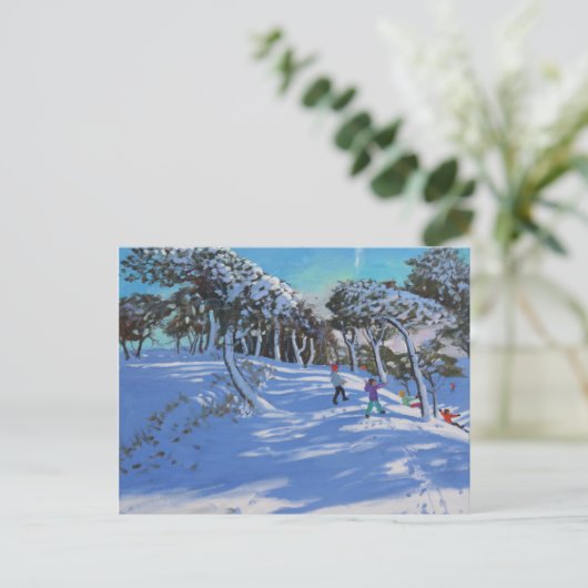 Winter Ladmanlow Derbyshire 2013 Briefkaart (Staand voorkant)