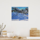 Winter Ladmanlow Derbyshire 2013 Poster (Keuken)