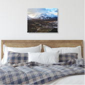 Winter Lairig Gartain Glencoe Lochaber Canvas Afdruk (Insitu (Slaapkamer))