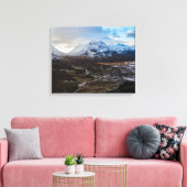 Winter Lairig Gartain Glencoe Lochaber Canvas Afdruk (Insitu (Woonkamer))