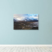 Winter Lairig Gartain Glencoe Lochaber Canvas Afdruk (Insitu (Houten vloer))