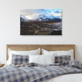 Winter Lairig Gartain Glencoe Lochaber Canvas Afdruk (Insitu (Slaapkamer))