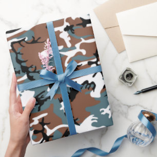 Winter Lake Camo Cadeaupapier