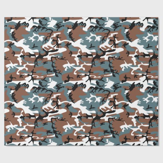 Winter Lake Camo Cadeaupapier (Vlak)