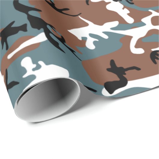 Winter Lake Camo Cadeaupapier (Rol Hoek)