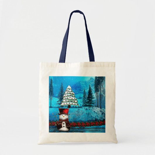 Winter Lake Christmas Folk Gift Bags Tote Bag (Voorkant)