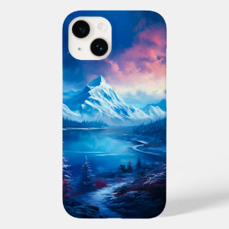 Winter Lake Illustratie Case-Mate iPhone 14 Hoesje