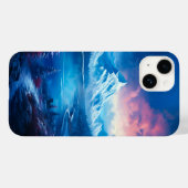 Winter Lake Illustratie Case-Mate iPhone Case (Achterkant (horizontaal))
