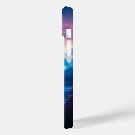 Winter Lake Illustratie Case-Mate iPhone Case (Achterkant / Links)