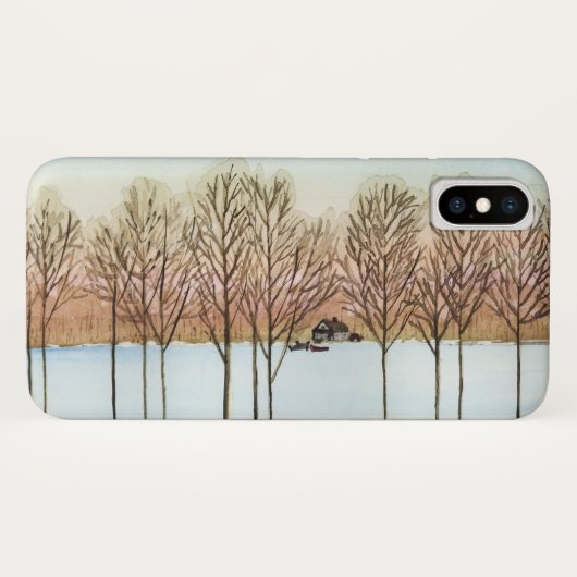 Winter Lake iPhone Case (Achterkant (horizontaal))