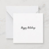 Winter Lama Notitiekaartje (Achterkant)