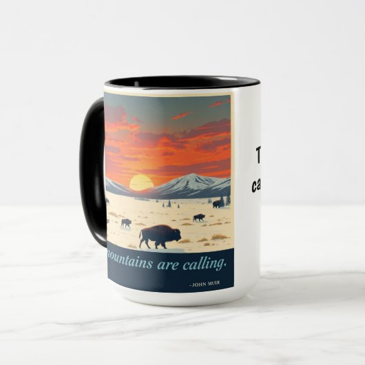 Winter Lamar Valley: Yellowstone Wolves & Bison Mok (Voorkant links)