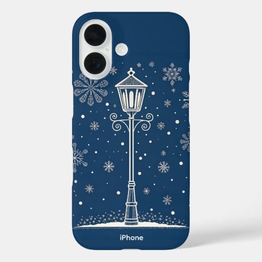 Winter Lamp Story iPhone 16 Hoesje (Achterkant)