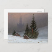 Winter Landscape, 1811, van Caspar David Friedrich Briefkaart (Voorkant / Achterkant)