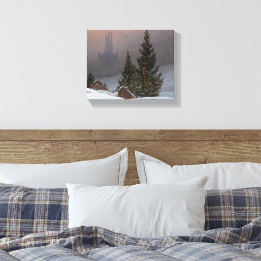 Winter Landscape, 1811, van Caspar David Friedrich Canvas Afdruk (Insitu (Slaapkamer))