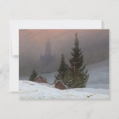 Winter Landscape, 1811, van Caspar David Friedrich Notitiekaartje (Voorkant)