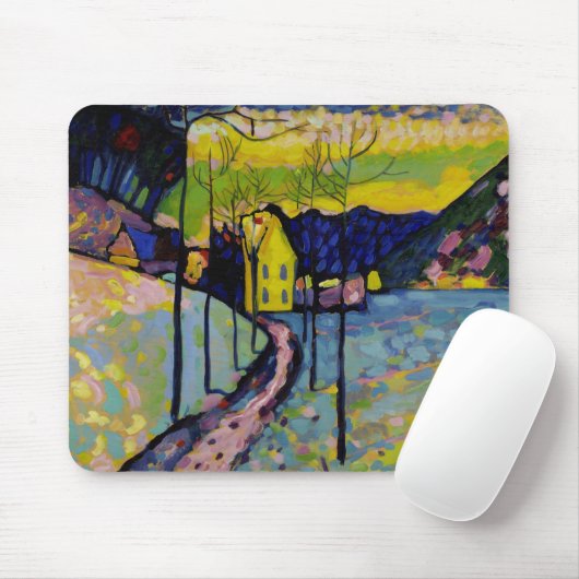 Winter Landscape, 1909 by Wassily Kandinsky Muismat (Met muis)