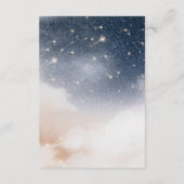 Winter Landscape Adventure begint Baby shower Informatiekaartje (Achterkant)