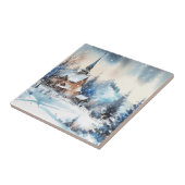 Winter Landscape Art Tegel Tegeltje (Zijkant)