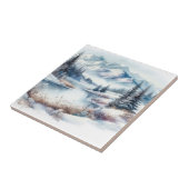 Winter Landscape Art Tegel Tegeltje (Zijkant)