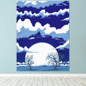 Winter Landscape Canvas Afdruk (Insitu (Houten vloer))