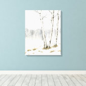 Winter Landscape Canvas afdrukken (Insitu (Houten vloer))