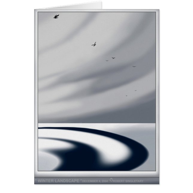 " WINTER LANDSCAPE " door: Robert Singletary (Voorkant)