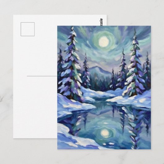 Winter Landscape for Christmas Briefkaart (Voorkant / Achterkant)