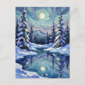 Winter Landscape for Christmas Briefkaart (Voorkant)