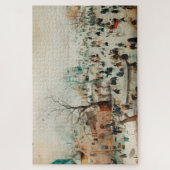 Winter Landscape Ice Skaters 1608 Hendrick Avercam Legpuzzel (Verticaal)