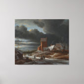 Winter Landscape, Jacob Isaacksz. van Ruisdael, c. Canvas Afdruk (Voorkant)