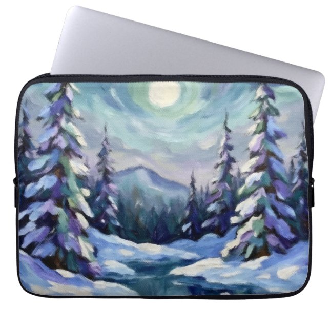 Winter Landscape  Laptop Sleeve (Voorkant)