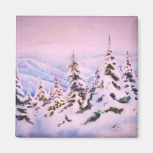 Winter Landscape Magnet (Voorkant)
