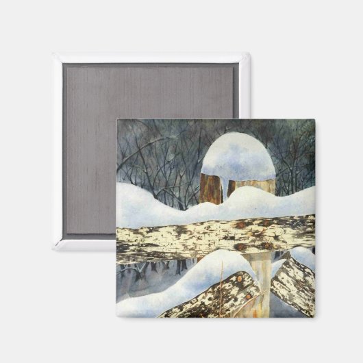 Winter Landscape Magnet (Voorkant / Achterkant)