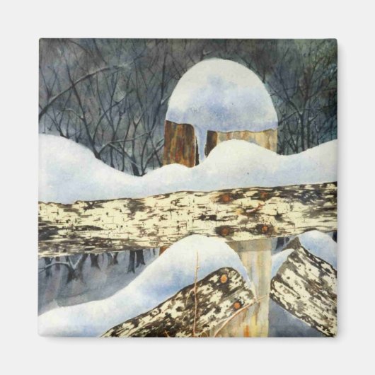 Winter Landscape Magnet (Voorkant)