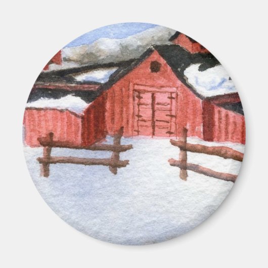 Winter Landscape Magnet (Voorkant)